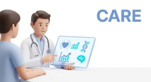 전문의와 환자의 상담 및 회복 이미지